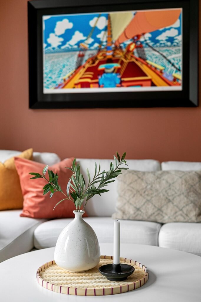 living room, sofa, table, interior, modern, luxury, picture, pillow, design, painting